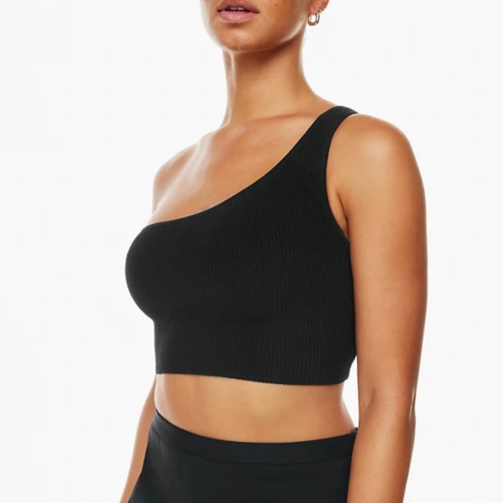 Aritzia Babaton Sculpt Knit One Shoulder Top